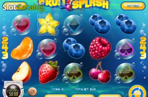 Οθόνη3. Fruit Splash (Rival Gaming) Κουλοχέρης