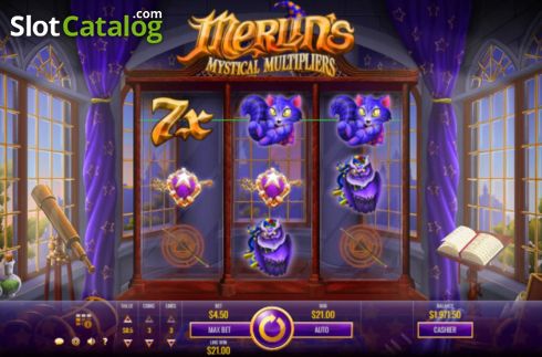Οθόνη3. Merlin’s Mystical Multipliers Κουλοχέρης