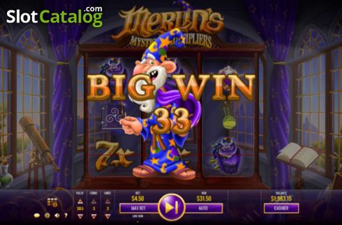 Οθόνη4. Merlin’s Mystical Multipliers Κουλοχέρης