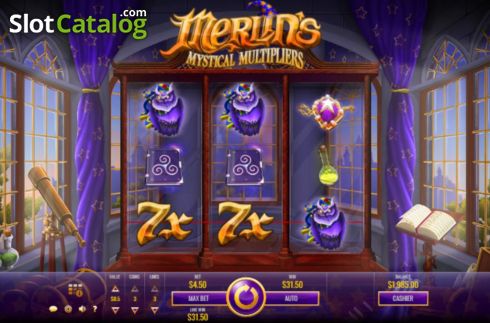 Οθόνη5. Merlin’s Mystical Multipliers Κουλοχέρης