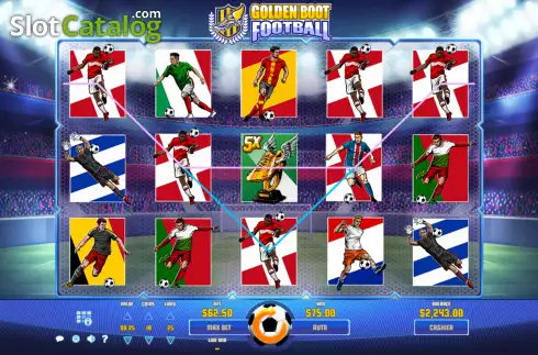 Οθόνη3. Golden Boot Football Κουλοχέρης