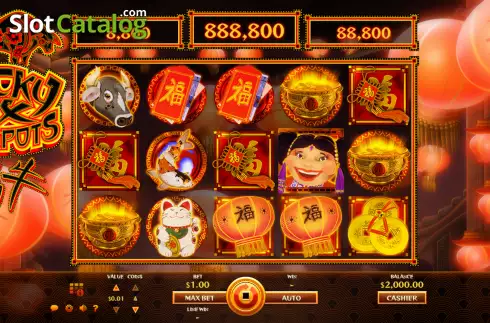 Οθόνη2. Lucky Ox Jackpots Κουλοχέρης