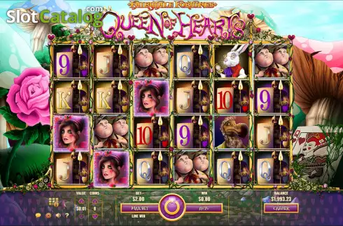 Οθόνη3. Fairytale Fortunes Queen of Hearts Κουλοχέρης