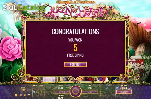 Οθόνη7. Fairytale Fortunes Queen of Hearts Κουλοχέρης