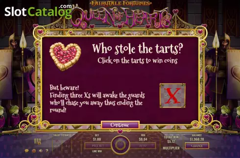 Οθόνη8. Fairytale Fortunes Queen of Hearts Κουλοχέρης