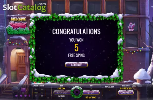 Οθόνη7. Reel Crime: Stealing Christmas Κουλοχέρης