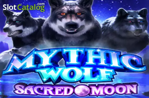 Mythic Wolf Sacred Moon Λογότυπο Mythic Wolf Sacred Moon Λογότυπο