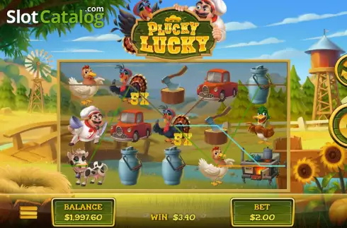 Οθόνη3. Plucky Lucky Κουλοχέρης