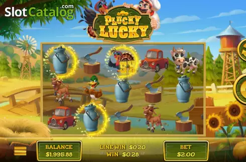 Οθόνη4. Plucky Lucky Κουλοχέρης