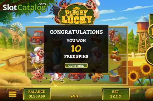 Οθόνη5. Plucky Lucky Κουλοχέρης
