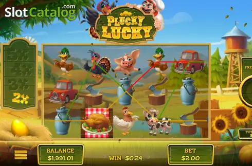 Οθόνη6. Plucky Lucky Κουλοχέρης