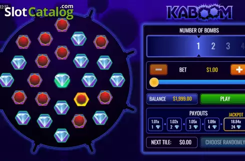 Οθόνη2. Kaboom! (Rival Gaming) Κουλοχέρης 
