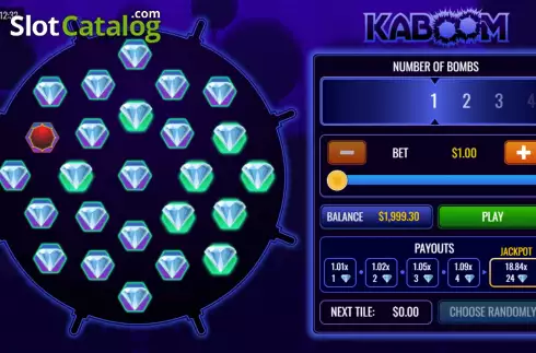 Οθόνη4. Kaboom! (Rival Gaming) Κουλοχέρης 