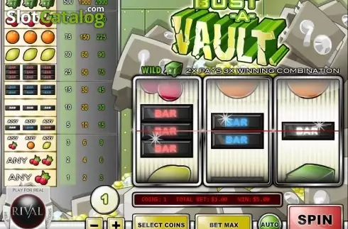 Οθόνη4. Bust a Vault (Rival Gaming) Κουλοχέρης