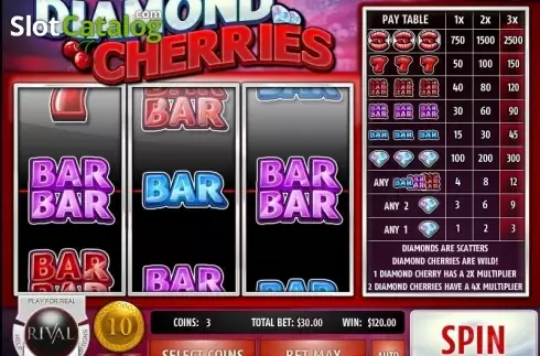 Οθόνη3. Diamond Cherries Κουλοχέρης