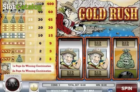Οθόνη2. Gold Rush (Rival) Κουλοχέρης