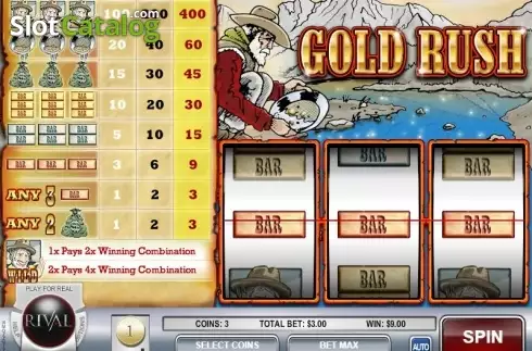 Οθόνη4. Gold Rush (Rival) Κουλοχέρης