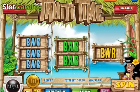 Οθόνη7. Tahiti Time Κουλοχέρης
