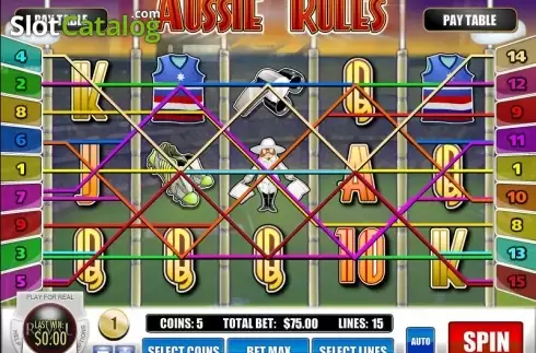 Οθόνη2. Aussie Rules Κουλοχέρης