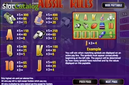 Οθόνη3. Aussie Rules Κουλοχέρης