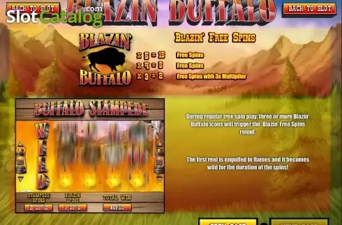 Οθόνη5. Blazin' Buffalo Κουλοχέρης 