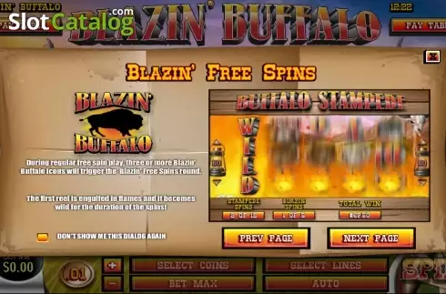 Οθόνη9. Blazin' Buffalo Κουλοχέρης 