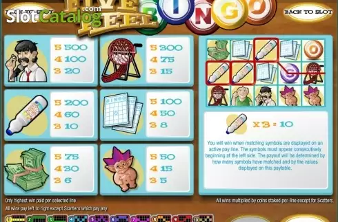 Οθόνη2. Five Reel Bingo Κουλοχέρης
