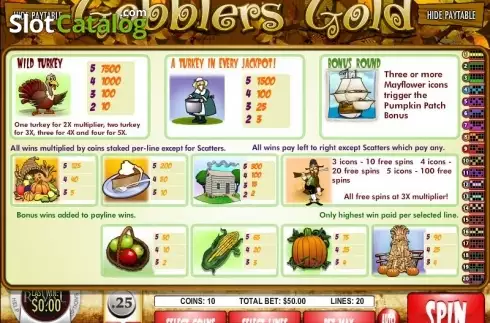 Οθόνη2. Gobblers Gold Κουλοχέρης