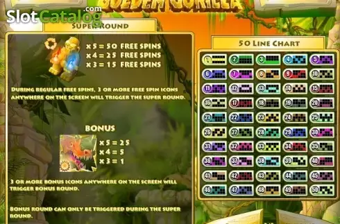 Οθόνη4. Golden Gorilla Κουλοχέρης 