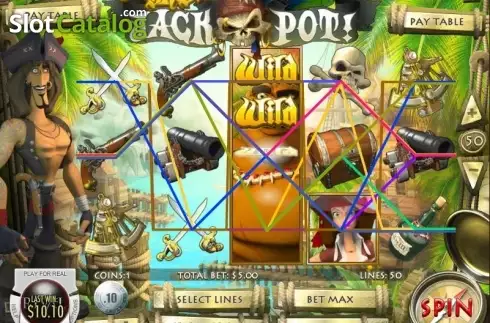 Οθόνη7. Jolly Roger's Jackpot Κουλοχέρης 