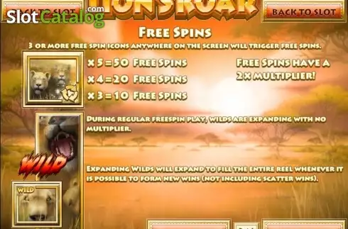 Οθόνη4. Lion's Roar (Rival Gaming) Κουλοχέρης