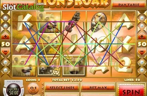 Οθόνη5. Lion's Roar (Rival Gaming) Κουλοχέρης