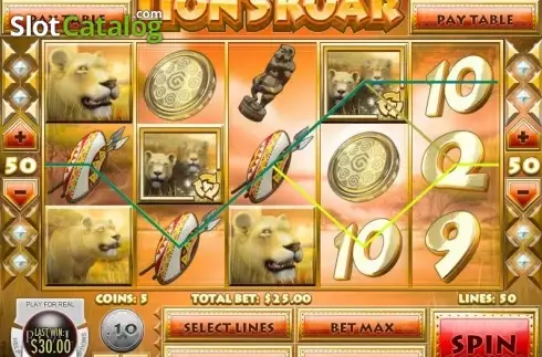 Οθόνη7. Lion's Roar (Rival Gaming) Κουλοχέρης