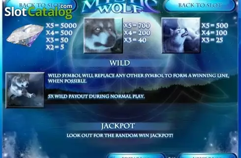 Οθόνη3. Mystic Wolf (Rival Gaming) Κουλοχέρης
