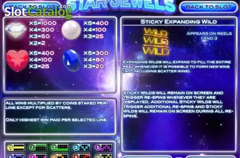 Οθόνη3. Star Jewels (Rival Gaming) Κουλοχέρης