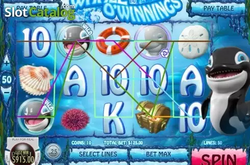 Οθόνη8. Whale O' Winnings Κουλοχέρης