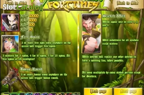 Οθόνη2. Sherwood Forest Fortunes Κουλοχέρης