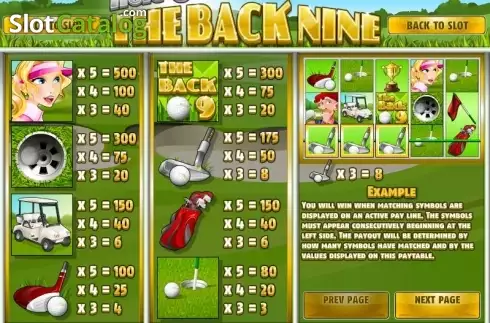 Οθόνη2. The Back Nine Κουλοχέρης