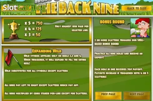 Οθόνη4. The Back Nine Κουλοχέρης