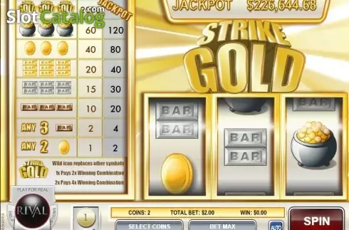 Οθόνη2. Strike Gold Κουλοχέρης