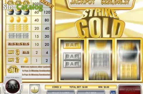 Οθόνη3. Strike Gold Κουλοχέρης