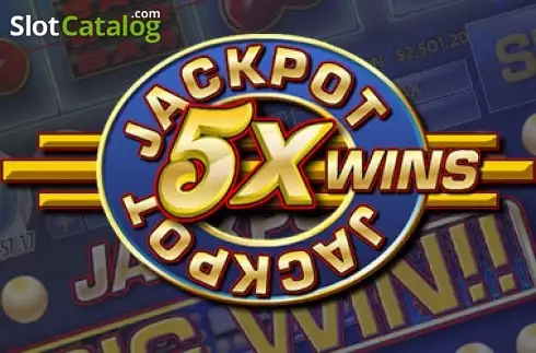 Jackpot 5X Wins Λογότυπο Jackpot 5X Wins Λογότυπο