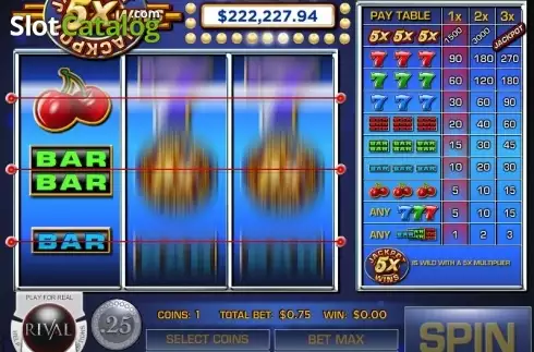 Οθόνη3. Jackpot 5X Wins Κουλοχέρης