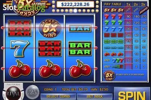 Οθόνη4. Jackpot 5X Wins Κουλοχέρης