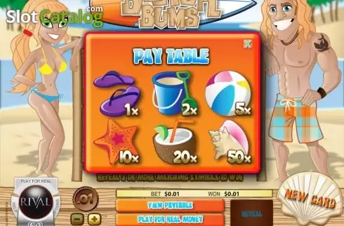 Οθόνη2. Beach Bums Scratch and Win Κουλοχέρης