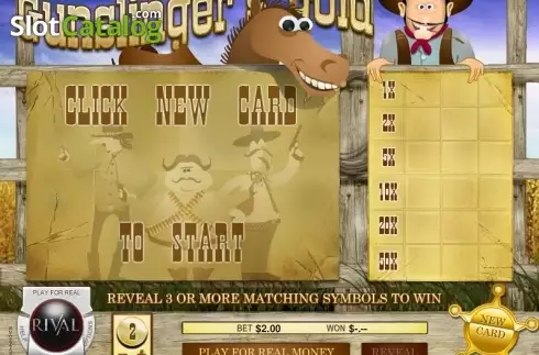 Οθόνη2. Gunslingers Gold Scratch and Win Κουλοχέρης