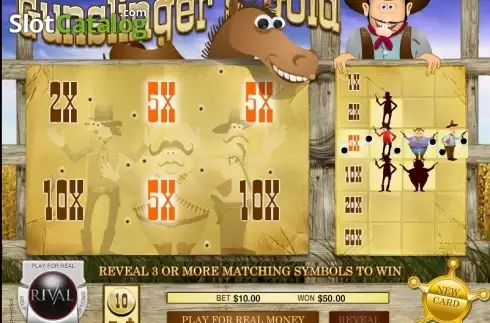 Οθόνη4. Gunslingers Gold Scratch and Win Κουλοχέρης