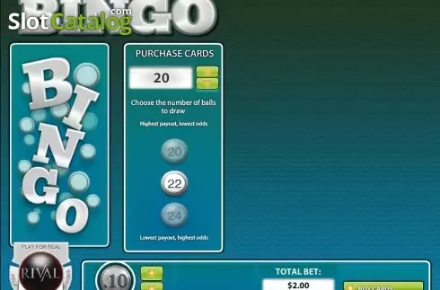 Οθόνη2. Instant Bingo (Rival Gaming) Κουλοχέρης