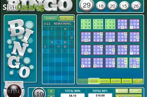 Οθόνη4. Instant Bingo (Rival Gaming) Κουλοχέρης