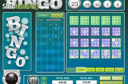 Οθόνη5. Instant Bingo (Rival Gaming) Κουλοχέρης